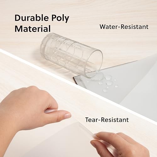 Organized Up Poly Translucent Slash File Jacket, Office Clear, 10 Count