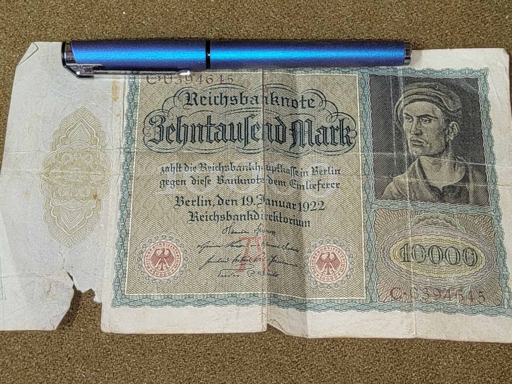 Post WWI German 10000 Reichmark