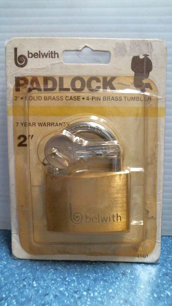 Belwith 2" Solid Brass Padlock   (4140)  FS