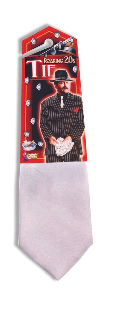 GANGSTER TIE WHITE 1920'S COSTUME ACCESSORY
