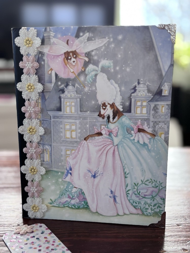 Dog Princess Scrapbook Junk Journal Composition Book