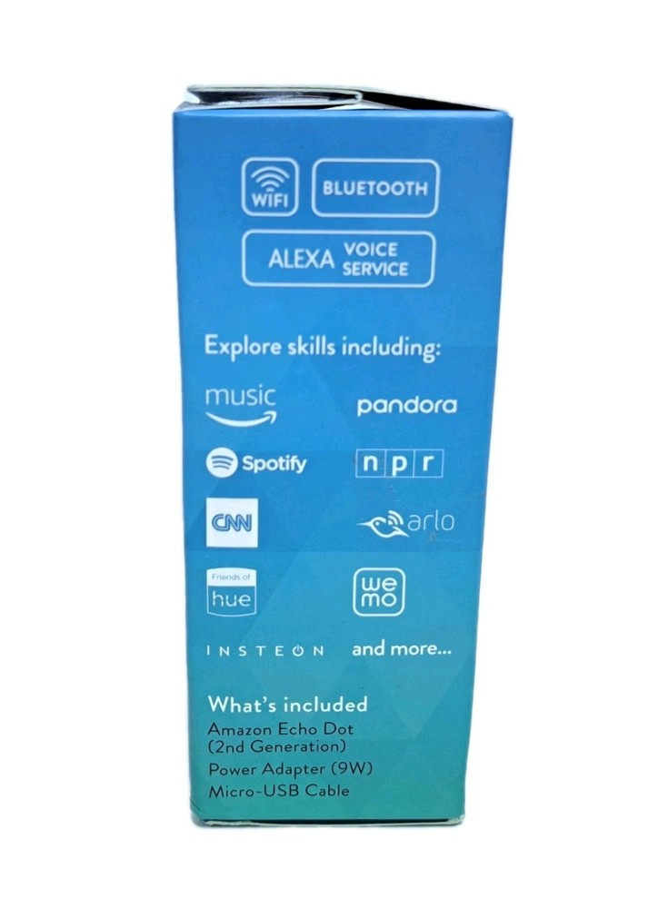 Amazon Echo Dot 2nd Generation Smart Speaker Black Brand New