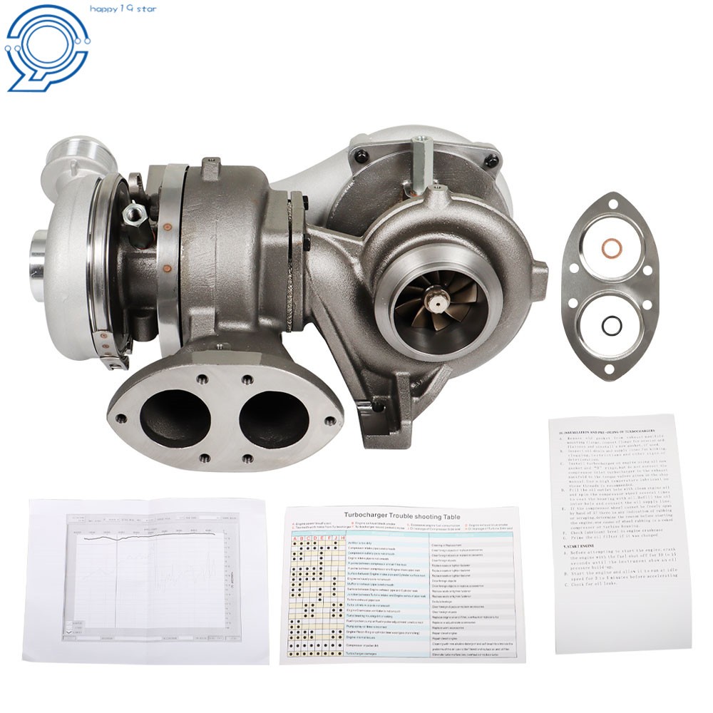 For Ford F-Series 6.4L Powerstroke Diesel 08-10 Turbo Charger High+ Low Pressure