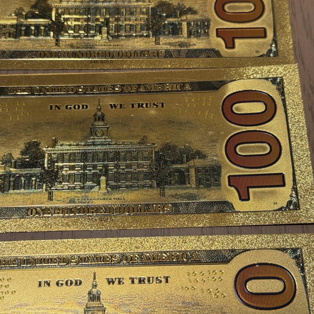 Spider-Man, Daredevil, And Venom 100 Bill Gold plated Banknotes - Authentic Cert