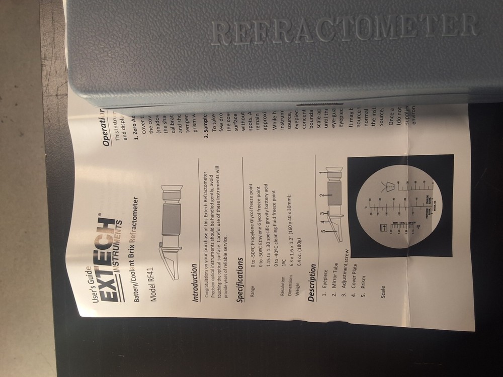 Extech Instruments RF41 Portable Refractometer With Case