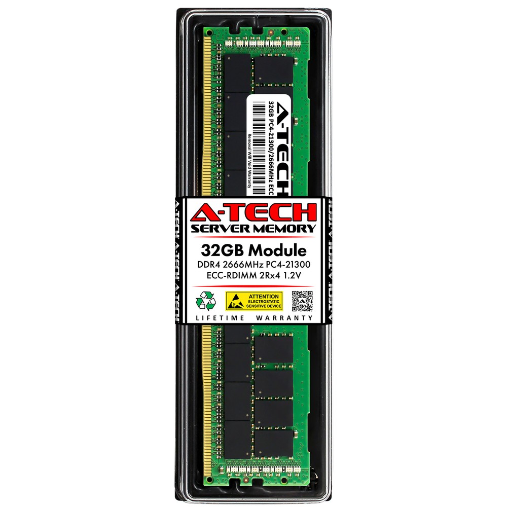 32GB DDR4 PC4-21300R ECC RDIMM Oracle-Sun 7330698 Equivalent Server Memory RAM