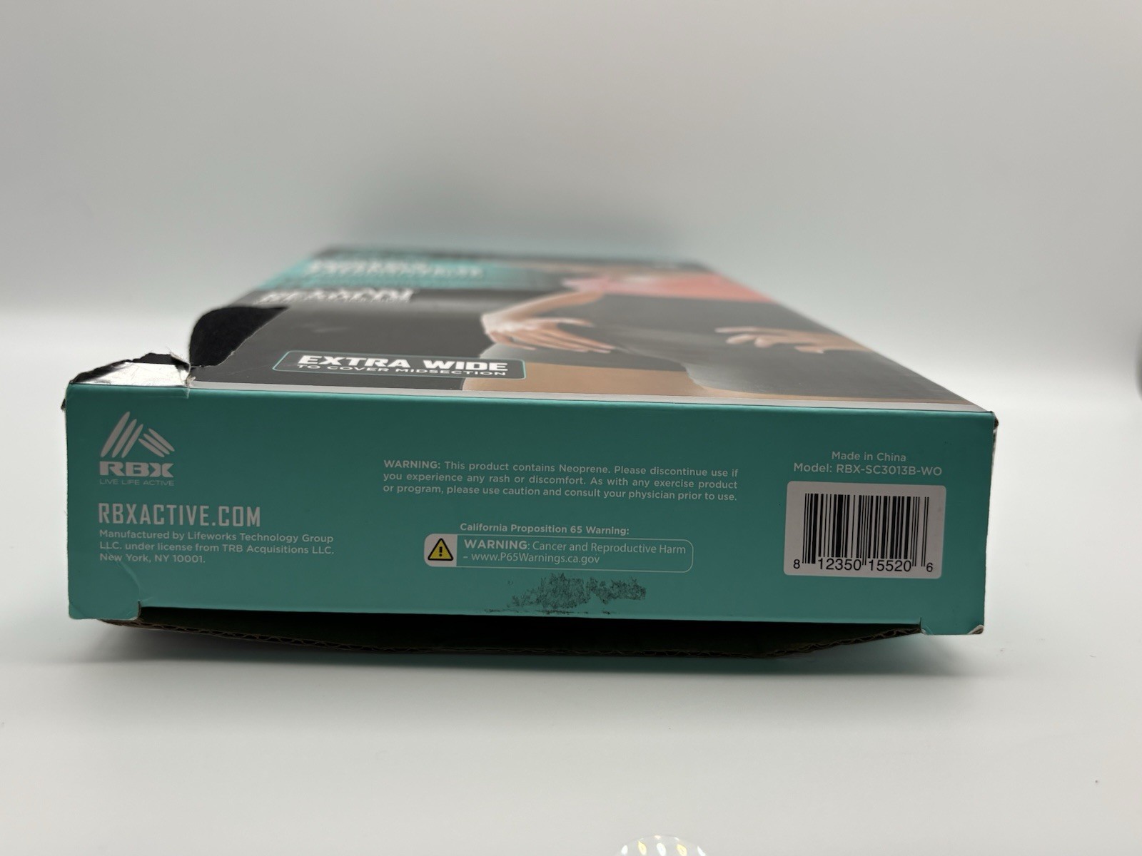 Reebok Waist Trimmer 12 In. Extended Length Xtra Wide Strength Conditioning NEW