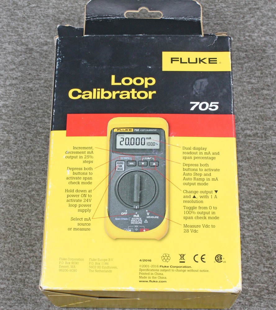 Fluke 705 Precision Loop Calibrator for Accurate Testing & Measurement