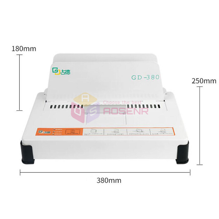 New GD380 A3/ A4/ A5 Hot Melt Book Envelope Binder Automatic Binding Machine