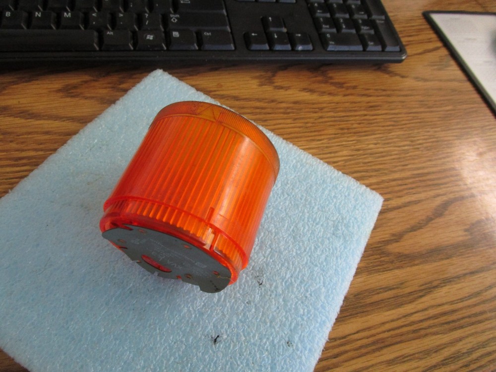 Telemecanique: XVA-LC3 Orange Indicator Stack Light Cover with Bulb