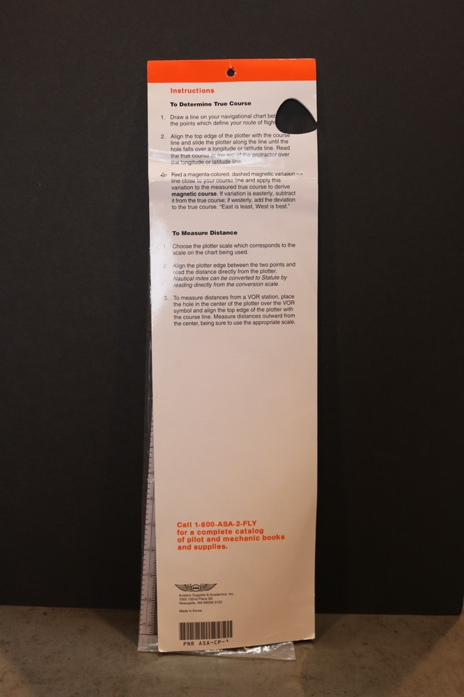 ASA FIXED PLOTTER PILOT TOOL NAVIGATION GUIDE CP-1