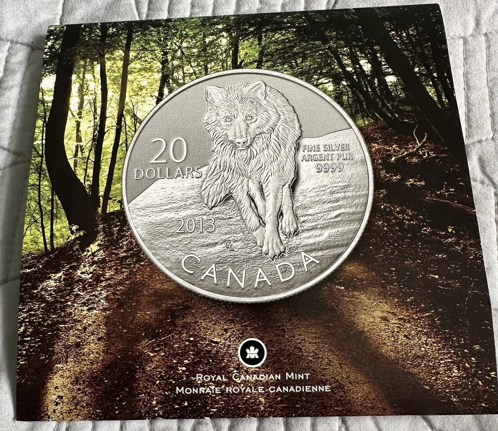 2013 Canada 20 Dollar Silver  Coin