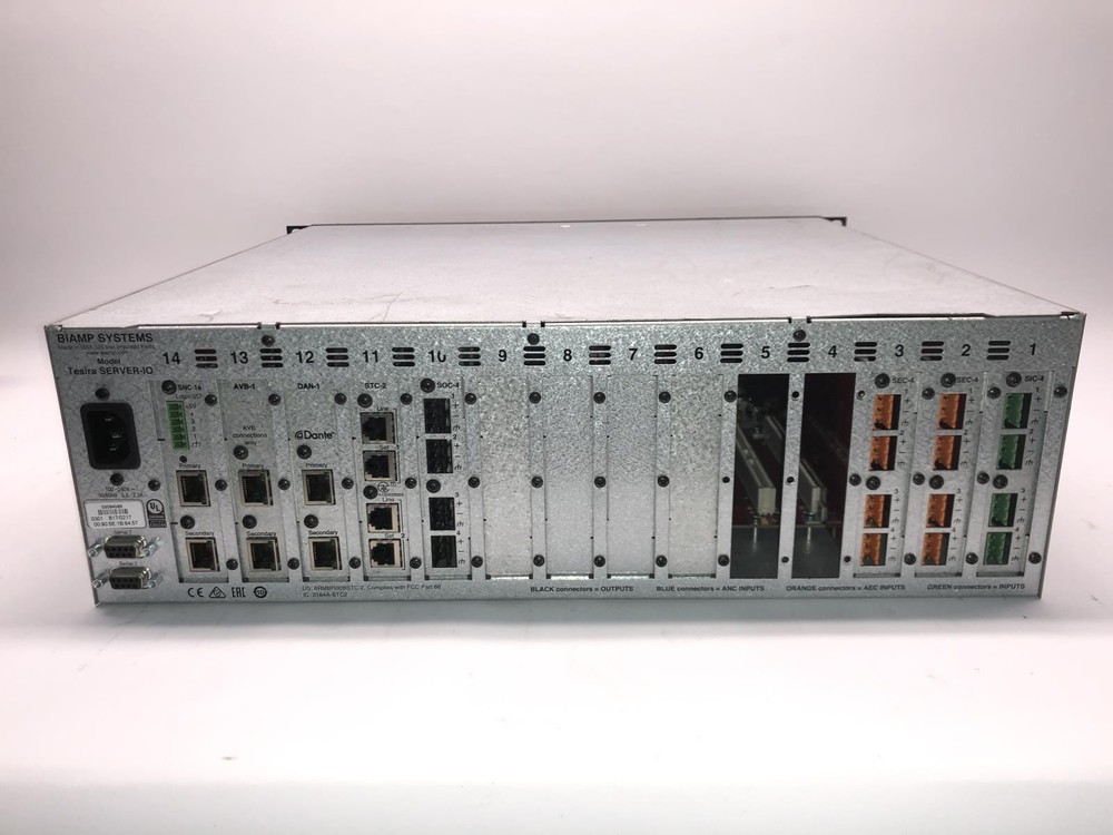 Biamp Tesira Server-IO Digital Signal Processor with DAN-1 - VGC