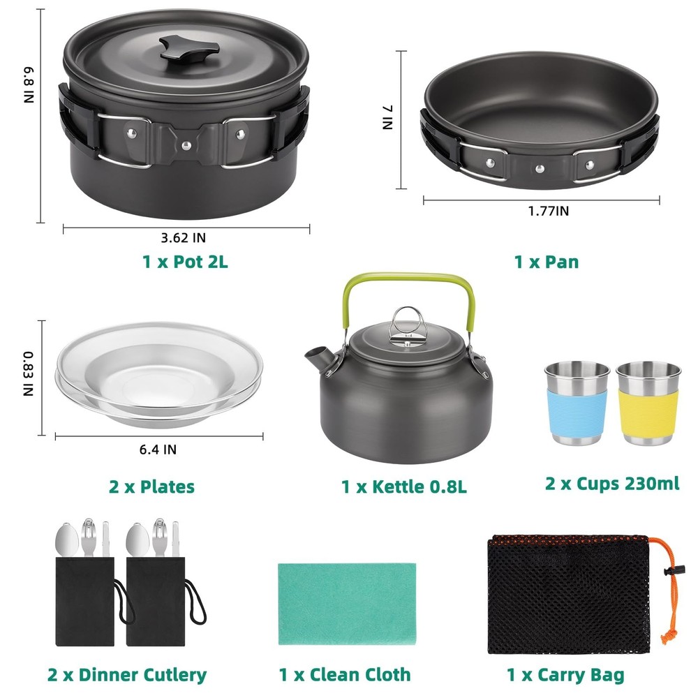 Camping Cooking Set 17pcs