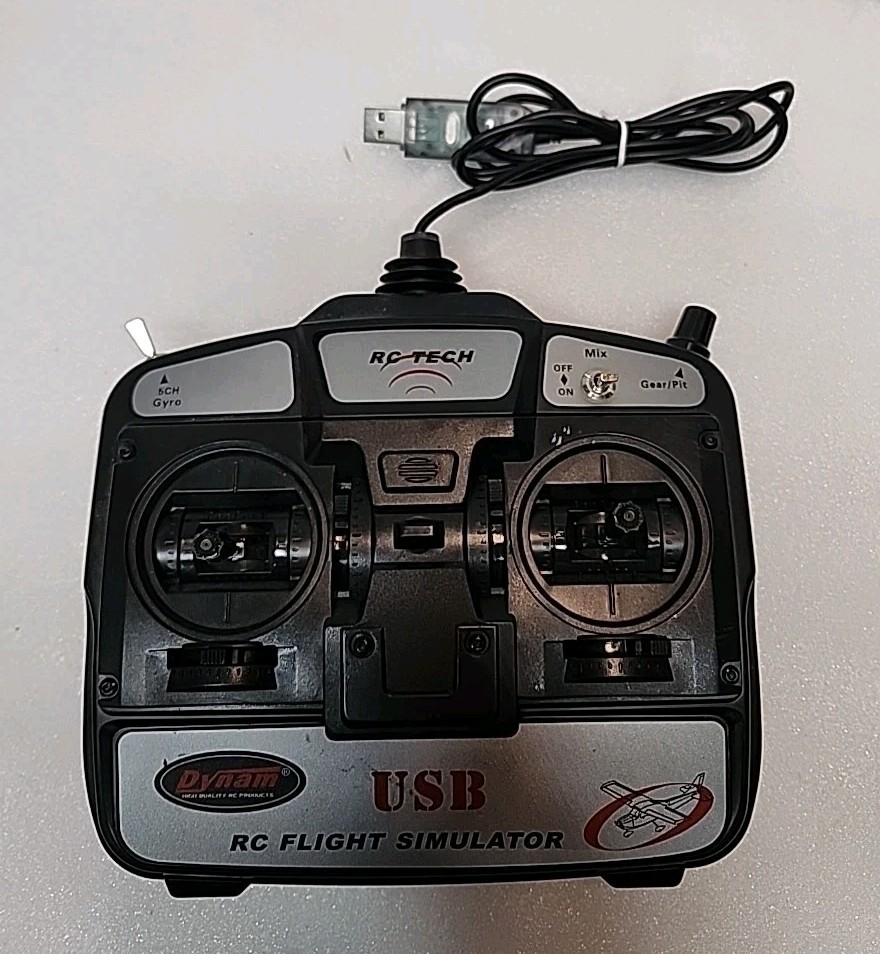 DYNAM USB R/C Model Flight Simulator RC TECH - 5CH - CONTROLLER ONLY