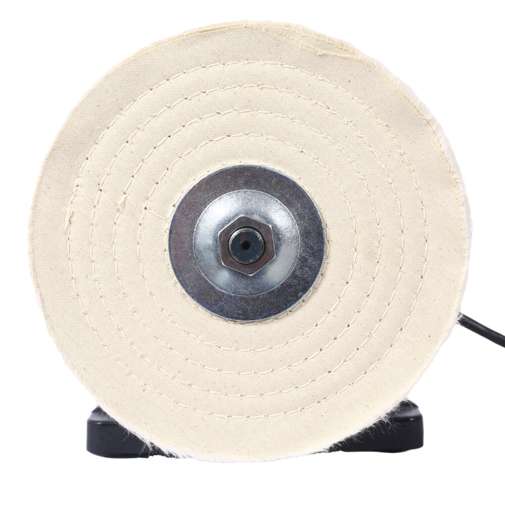 Extra long 8" Electric Polisher Benchtop Buffer Grinder Benchtop Buffing Machine