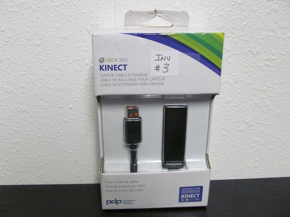NEW PDP ~ Microsoft Xbox 360 Kinect Sensor Cable 9' Extension Cord  ( INV # 3 )