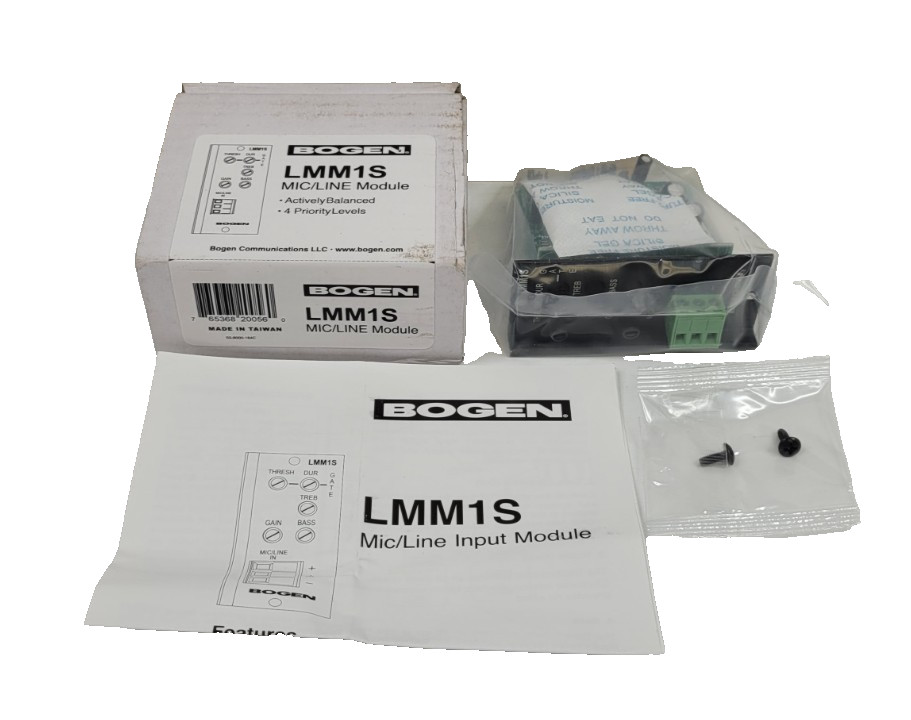 Bogen LMM1S Advanced Input Mic/Line Input Module BRAND NEW