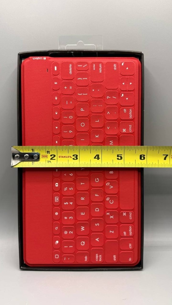 Logitech Keys-To-Go Ultra-Portable Bluetooth Keyboard – Red