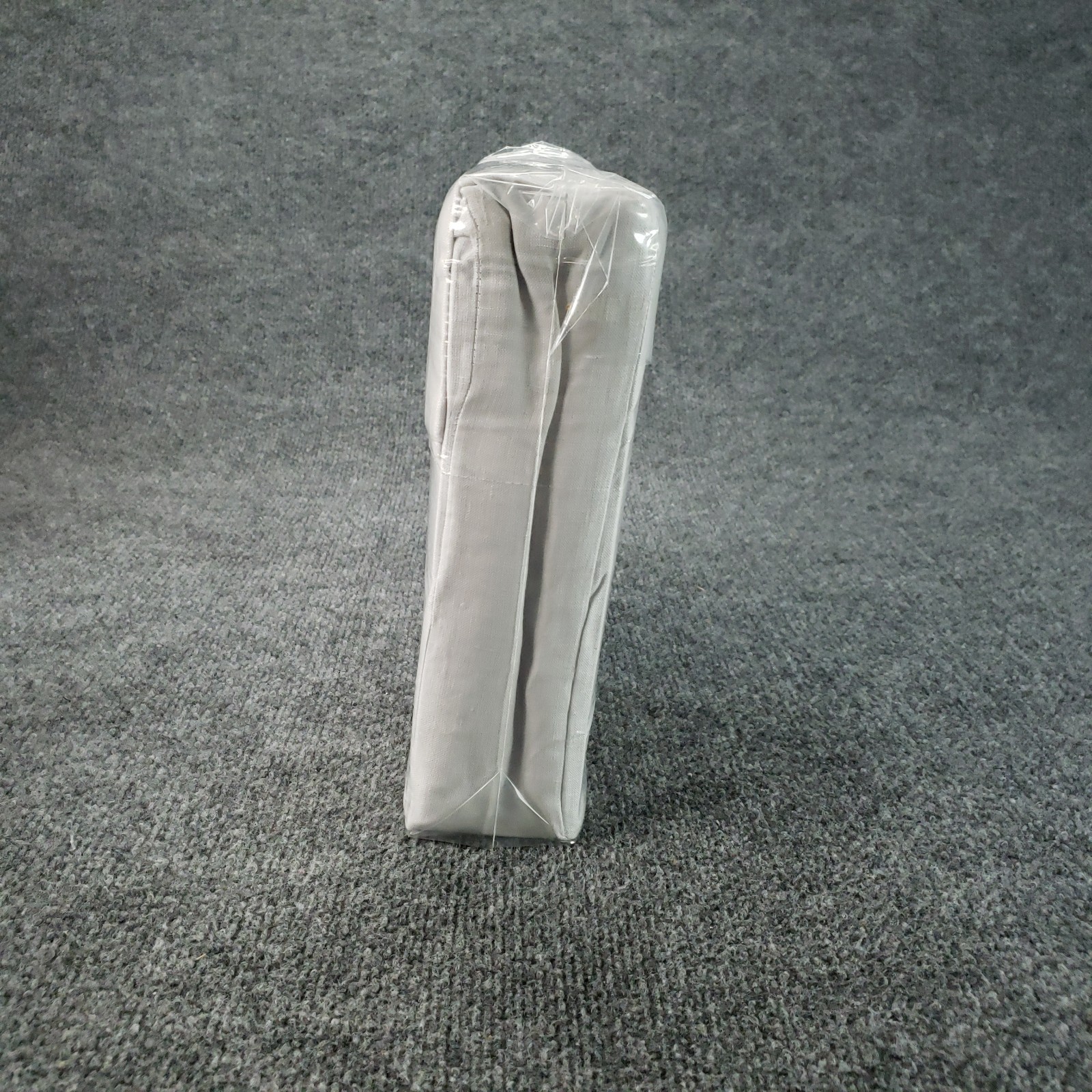 Ralph Lauren Linen Queen Flat Sheet Solid Pebble Light Gray Polo NEW