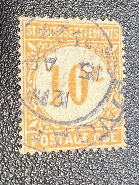 Straits Settlements stamp J5 used