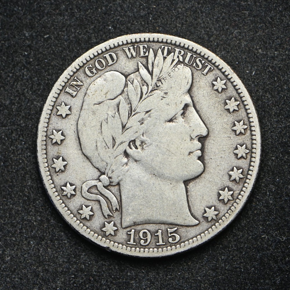 1915-D Barber Silver Half Dollar (cn15847)