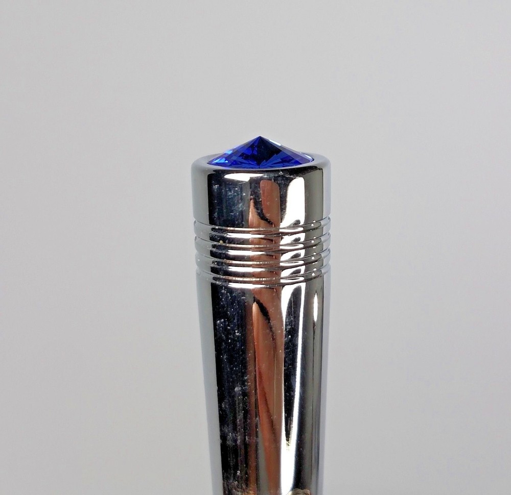 (Set/20) Blue Crystal Chrome Toggle Switch Extensions - Freightliner 2-1/4" Long