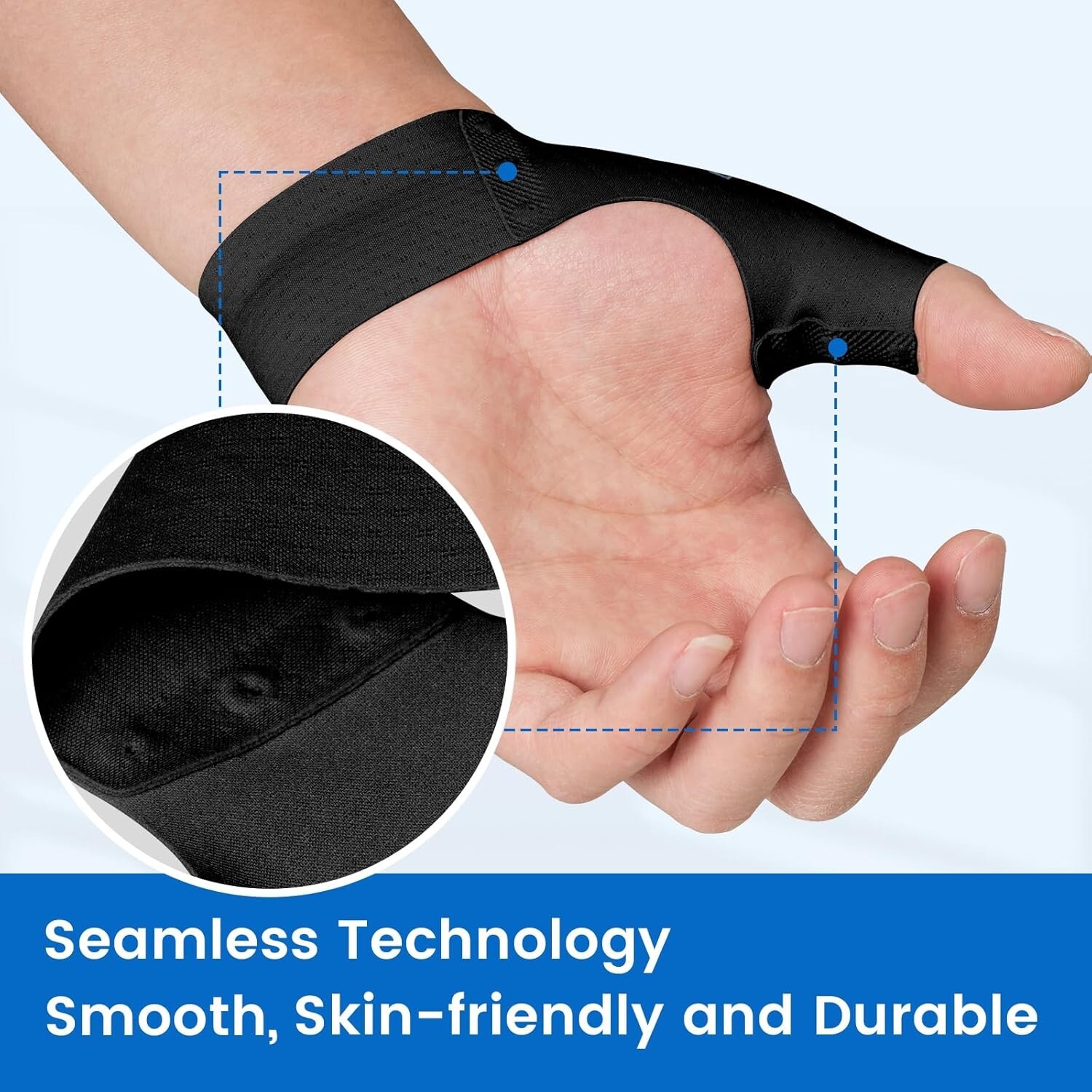 2pcs Velpeau Thumb Compression Sleeve for Tendonitis for Arthritis Pain Relief