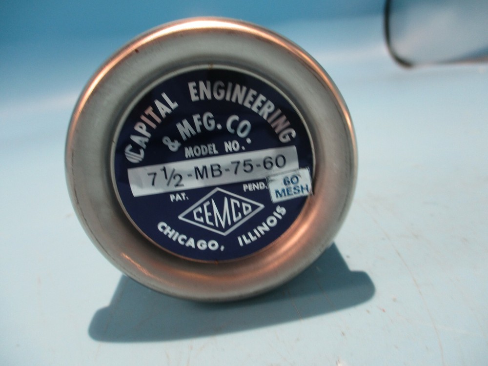 NEW CAPITAL ENGINEERING CEMCO 7-1/2-MB-75-60 FILTER