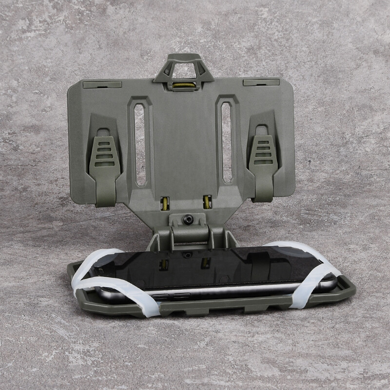Folded Tactical Vest Front Molle Admin Pouch Navigation Board Phone Flip Holder