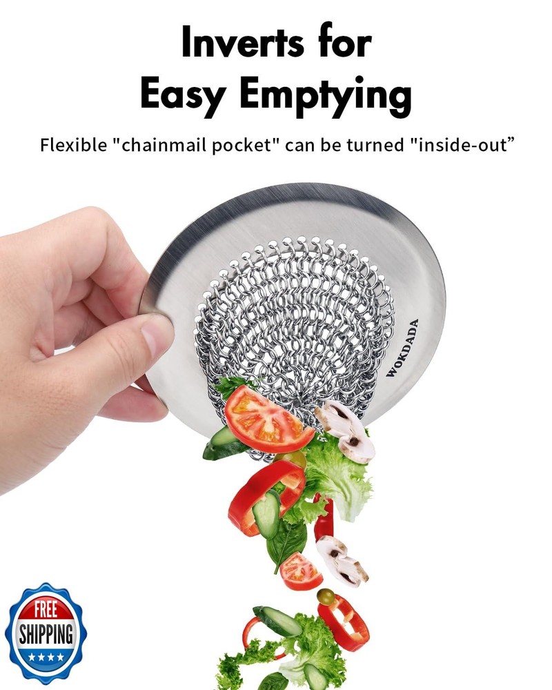 Wokdada Revolutionary Kitchen Sink Drain Strainer/Patented Revers