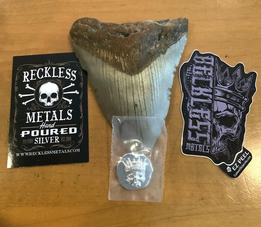 1/2 oz Reckless Metals Skull King .999 Fine Silver