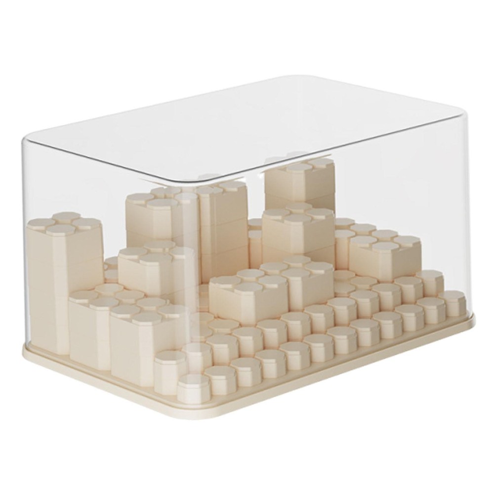 Clear Mini Figure Storage Display Case, Multipurpose Desktop Organizer for Mini
