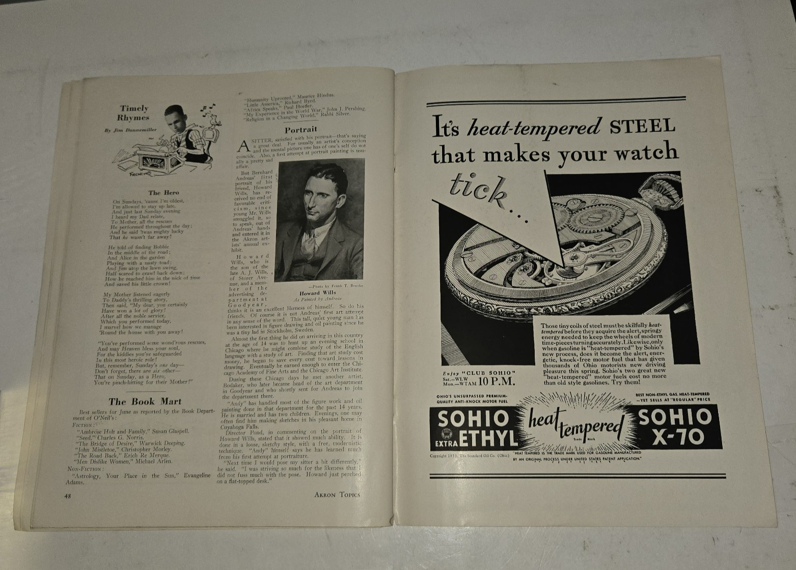 1931 Akron Topics ZRS-4 USS Akron Airship Magazine Rare Ohio Goodyear History