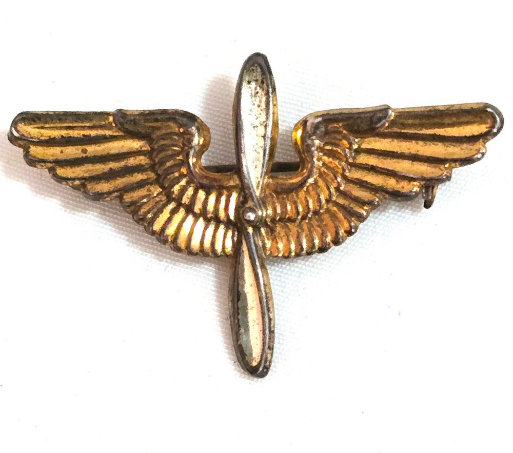 Vintage WWII US Army Air Force Pilots Brooch Pin