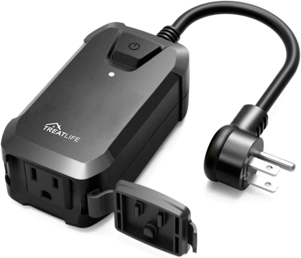 Smart Dimmer Plug for Outdoor Use: 400W Control with Alexa/Google Integration