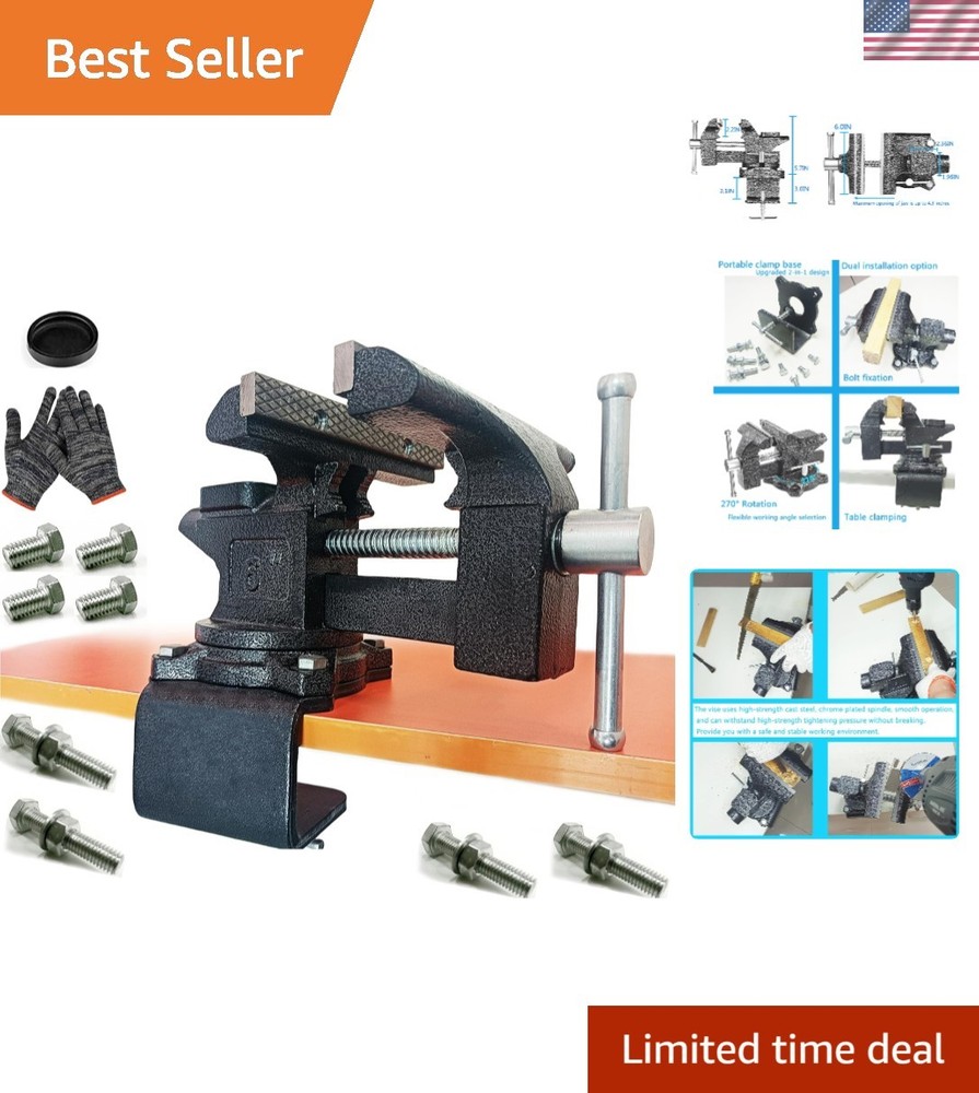 Heavy Duty 6" Black Bench Vise