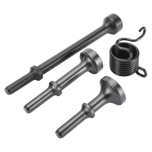 4Pcs Smoothing Pneumatic Air Hammer Pneumatic Chisel Bits Tools Kit with Spring