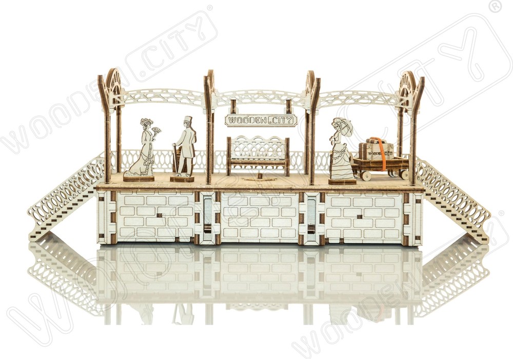 Railway Station - 3D Mechanical, Engineering Self-Assembled Puzzle