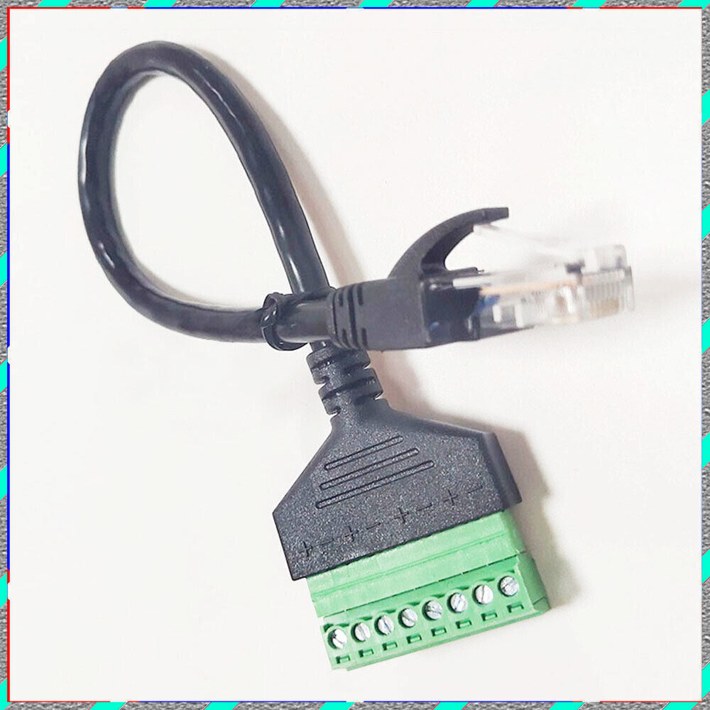 RJ45 revolution terminal 8-core extension Network cable adapter cable can fixed