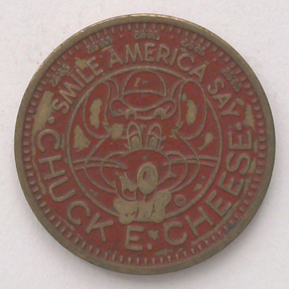 Painted Control: 1983 Chuck E Cheese Token