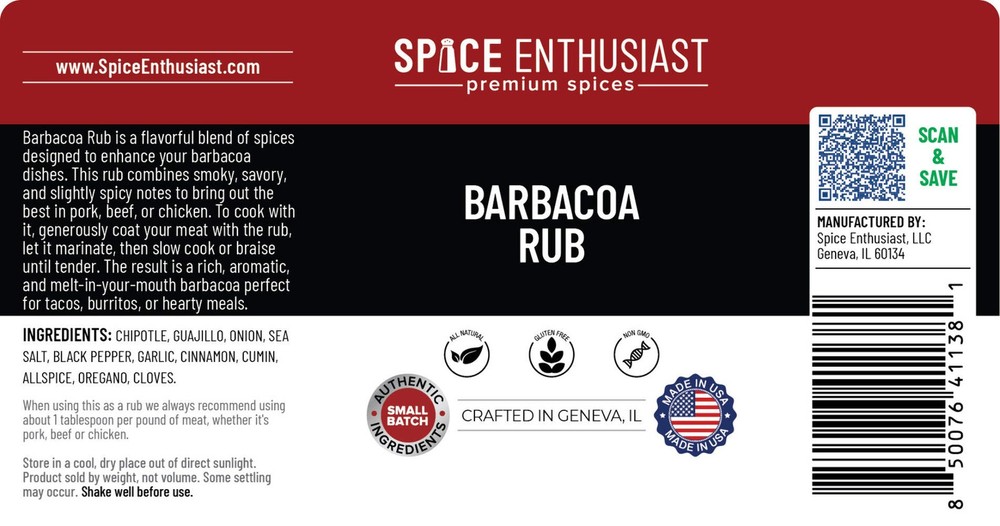 Spice Enthusiast Barbacoa Rub