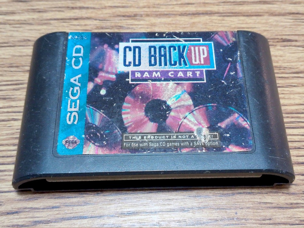 Official Sega CD Backup RAM Cart – Untested – Battery may need replacement