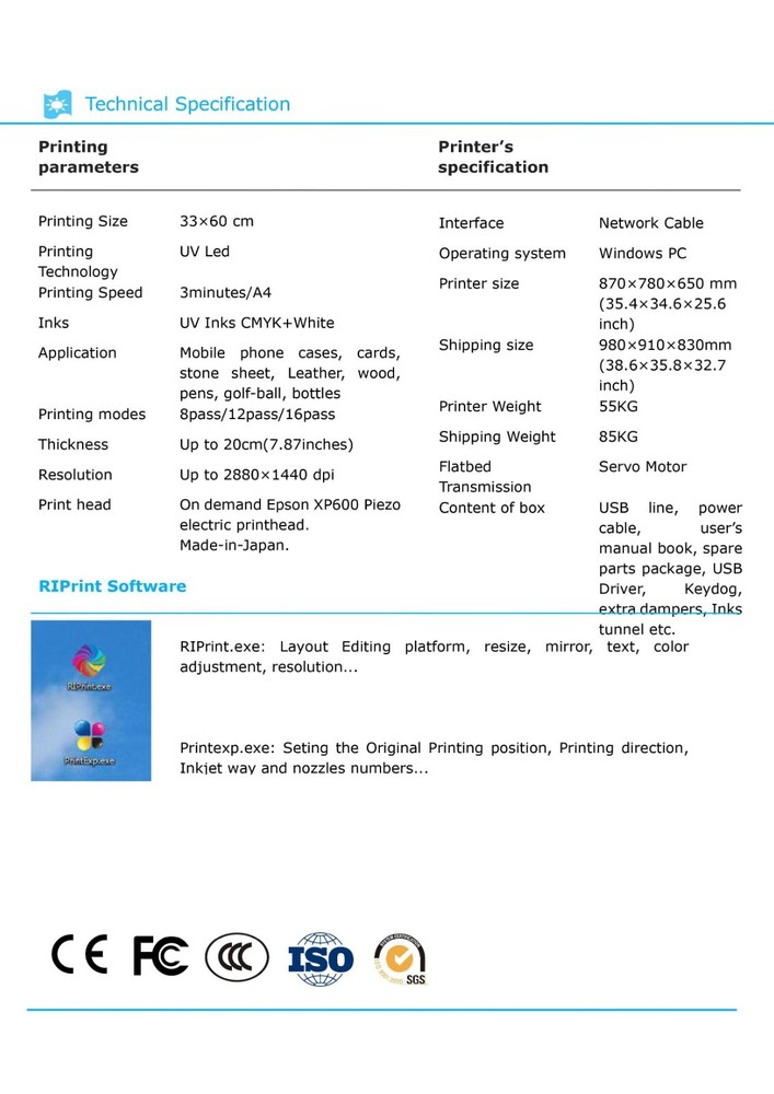 Refinecolor RF-ZZ1C UV Flatbed Cylindrical Printer USA Tech & Setup Support