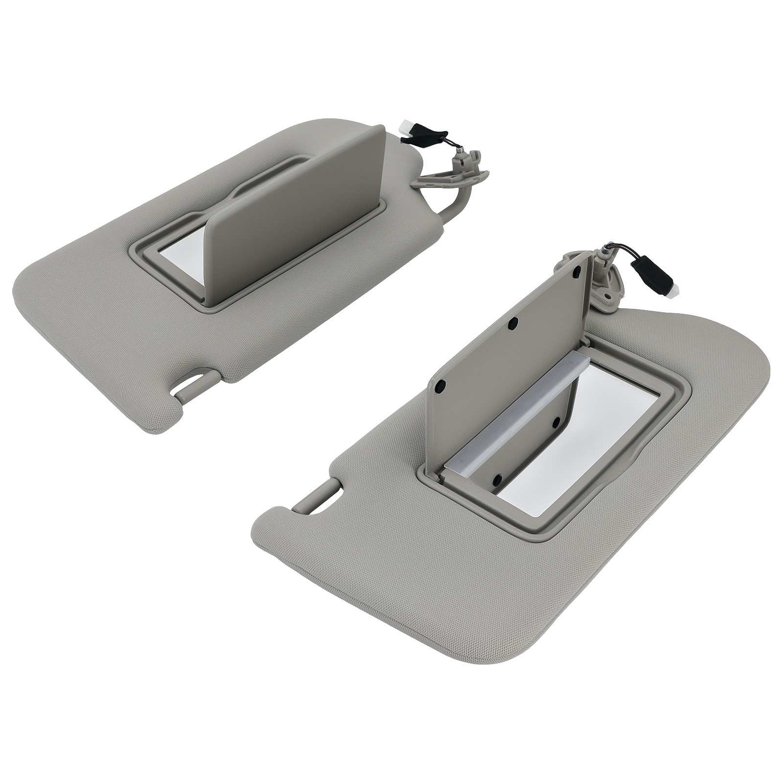 Driver+Passenger with Light Sun Visor for Nissan Altima 13-18 96401-3TA2A Gray