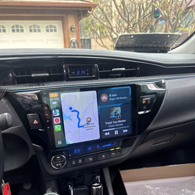 Apple Carplay For Toyota Corolla 2014-2016 Car Stereo Radio Android 14 GPS WIFI