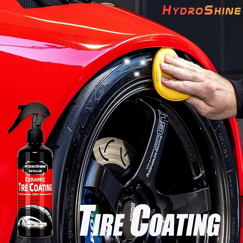 Hydroshine Ceramic Tire Coating Spray Long Lasting Shine Rubber Plastic