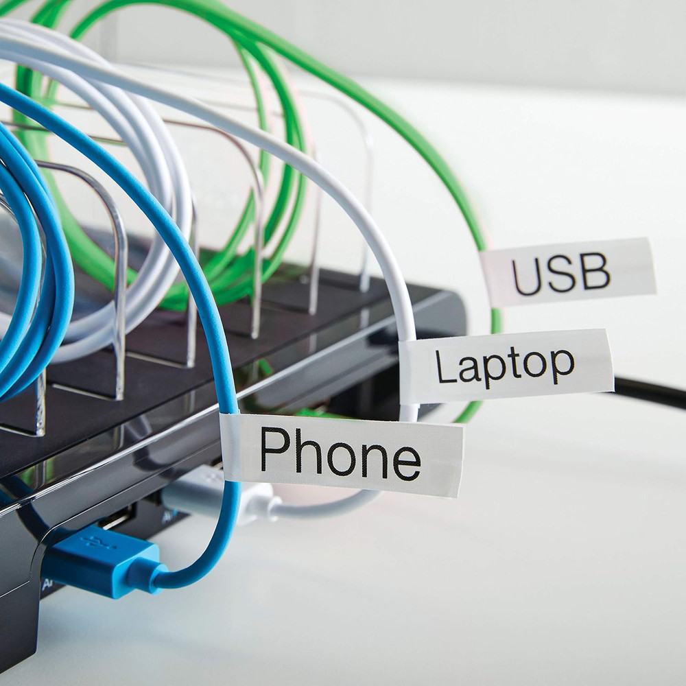 Desktop Label Maker Labelmanager 360D Rechargeable Hand-Held Label Maker, Easy-T