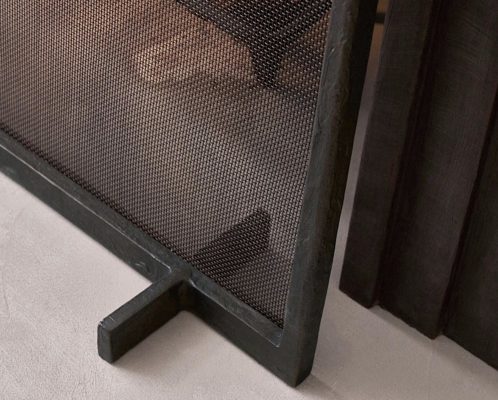 38in Small Fireplace Screen – Handcrafted Decorative Home Accent