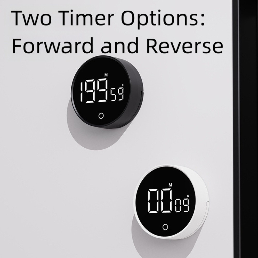 Kitchen Magnetic Digital Visual Timer 60 Minute Countdown Large LED Screen